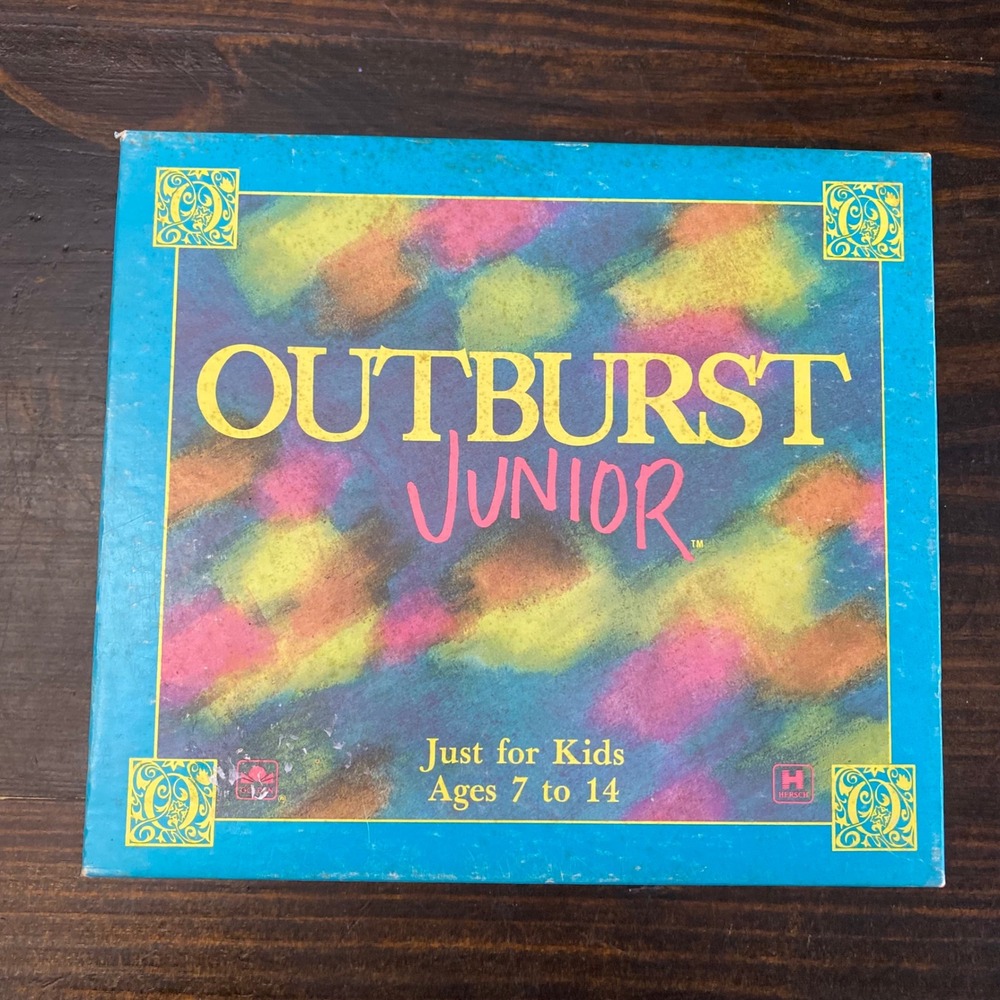Vintage 1989 Outburst Junior COMPLETE Board Game Hersch‎ and Company Kids
